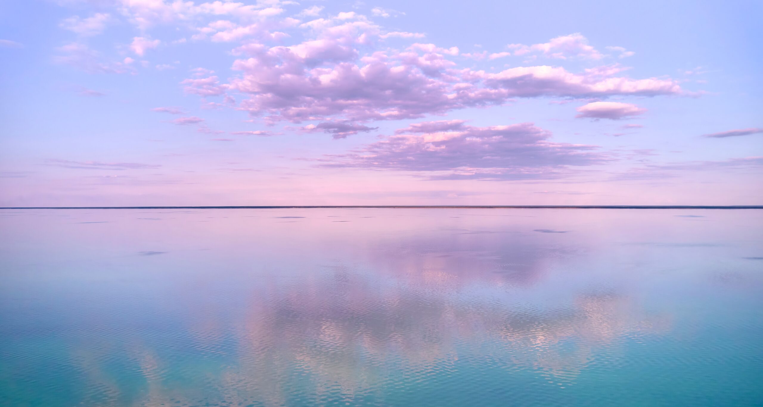Stunning,Pink-purple,Sunrise,On,The,Kiev,Sea.,Seascape,With,Azure